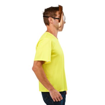 Adult Morty Smith Costume Set with Half Mask - Rick and Morty Yellow Shirt