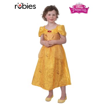 Girls Belle Disney Princess Costume Dress - Beauty and the Beast Ball Gown