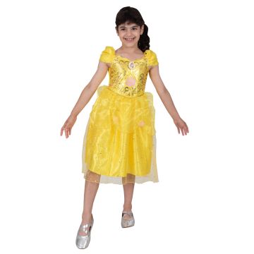 Girls Disney Belle Princess Costume Dress - Beauty and the Beast Ball Gown