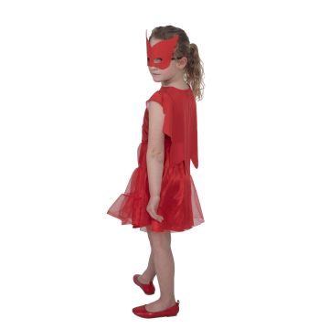 Girls PJ Masks Owlette Costume Dress - Tutu Cape & Mask Size 3