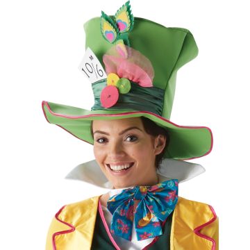 Women's Mad Hatter Costume - Alice in Wonderland Top Hat Jacket Skirt Set