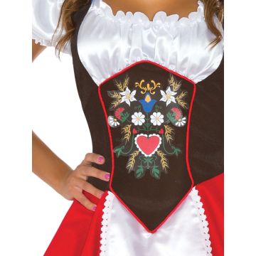 Women's Bavarian Dirndl Dress - Beer Garden Celebration Oktoberfest Costume