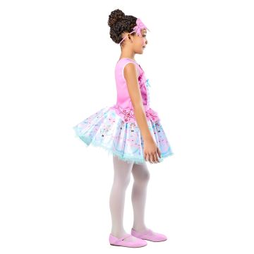 Girls Barbie Nutcracker Sugarplum Princess Costume Dress with Headpiece