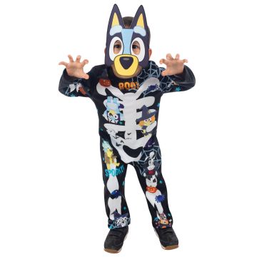 Child Bluey Halloween Costume Jumpsuit with Mask - Character