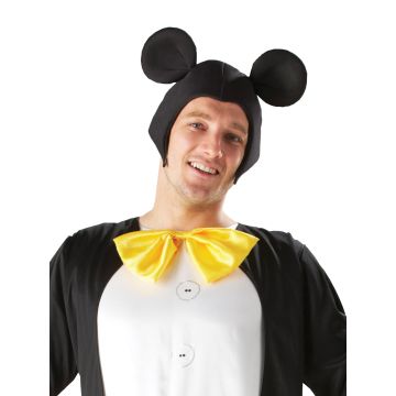 Adult Mickey Mouse Costume - Disney Licensed Full Body Jumpsuit with Ears & Gloves