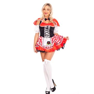 Adult Red Riding Hood Costume - Women's Storybook Dress with Cape