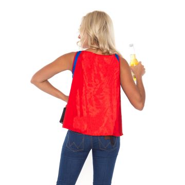Adult Refreginator Superhero Costume Top with Beer Belt