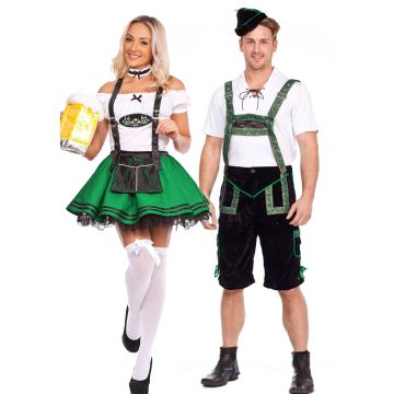 Green Couple Oktoberfest Bavarian Costume lh201+lg204green