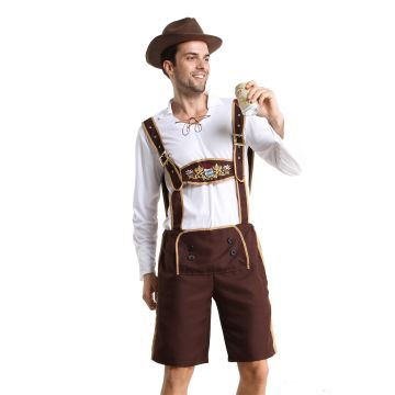 Oktoberfest Couple Outfit - Bavarian Lederhosen & Dirndl Beer Maid Set
