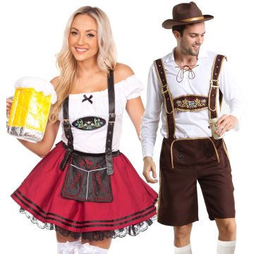Couples Red Lederhosen lh202lg204g_2