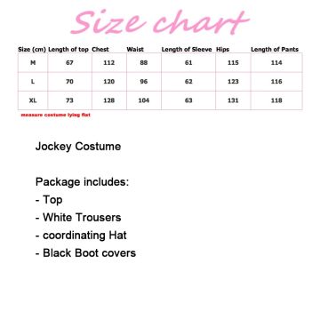 Adult Horse Racer Costume - Yellow & Red Racing Silks with Hat & Boot Covers