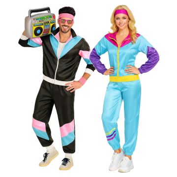 Black couples 80s Track suit lh237bklh342_4