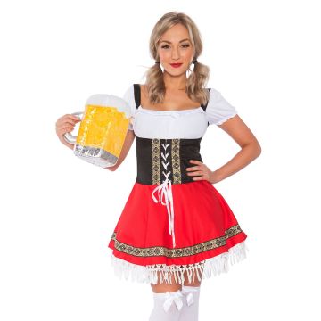 Adult Couples Oktoberfest Costume Set - Bavarian Dirndl and Lederhosen