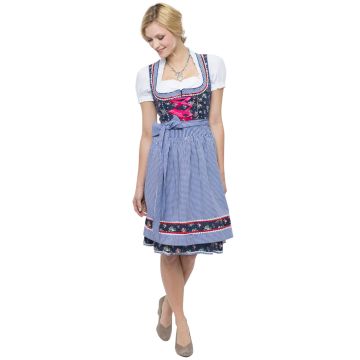 Adult Oktoberfest Couples Costume Set - Dirndl Dress & Lederhosen with Hat