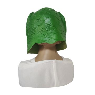 Green Fish Head Mask Funny Costume Accessory