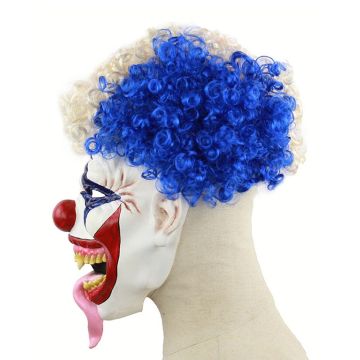 Halloween Scary Clown Mask with Hair