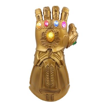 Kids LED Infinity Stones Gauntlet - Light-Up Superhero Glove Accessory