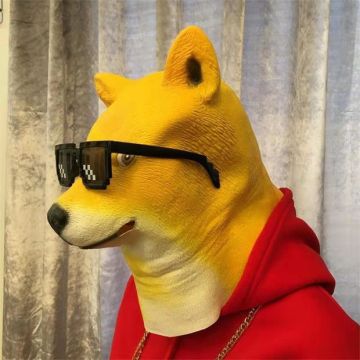 Adult Dog Mask - Latex Meme Husky Costume Mask