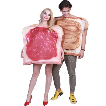 2pcs Couples Sandwich Costume 