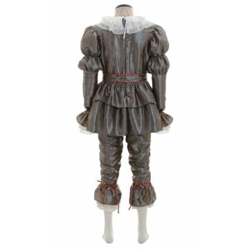 Adult Evil Clown Costume - Victorian Horror Outfit with Ruff Collar
