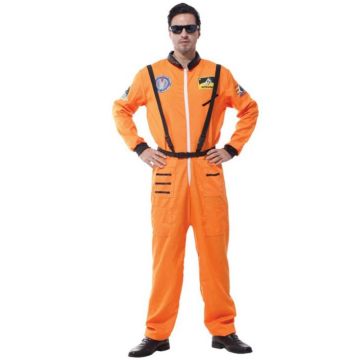 Mens Spaceman orange Costume front view lp1066orange
