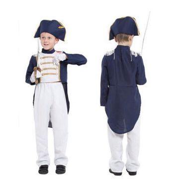Kids Napoleon Costume - French Military General Uniform Set