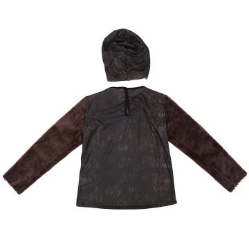 Kids Gorilla Costume Set with Mask - Roaring Ape Muscle Top