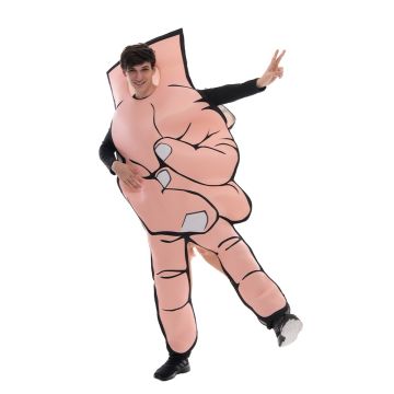 Adult Hand Gesture Novelty Costume - Oversized Padded Tabard Suit