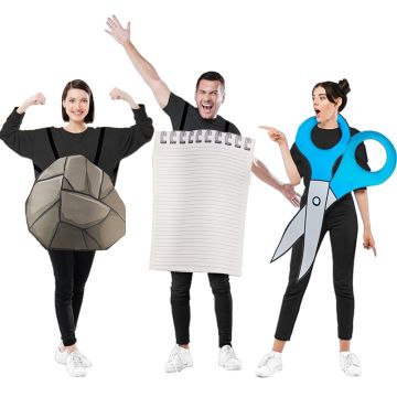 Rock Paper Scissors Group Costume lp1198