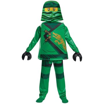 Kids Green Ninjago Lego Costume lp1203