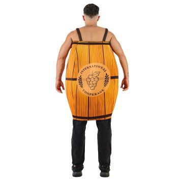 Adult Wine Barrel Costume Novelty Oktoberfest Outfit