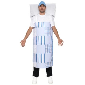 Adult Sleeping in Bed Costume with Duvet and Pillow