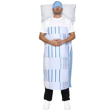 Adult Sleeping in Bed Costume with Duvet and Pillow