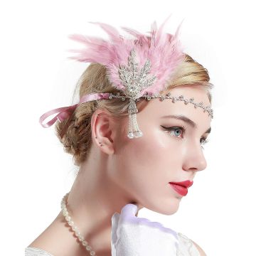 1920s Feather Headband lx0163-4