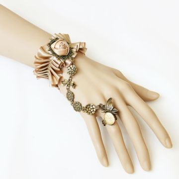 Dracula Gothic Queen Bracelet Ring Set lx0211