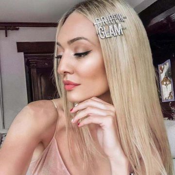 Rhinestone Word Hair Clip - Crystal Letter Bobby Pin Accessory