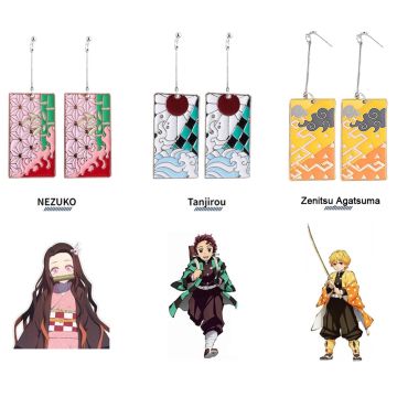 Demon Slayer Characters Earrings lx023234