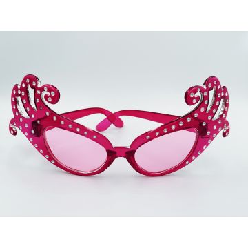 Dame Edna Glasses - Pink Rhinestone Novelty Spectacles