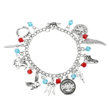 Percy Jackson Camp Half-Blood Charm Bracelet lx0310