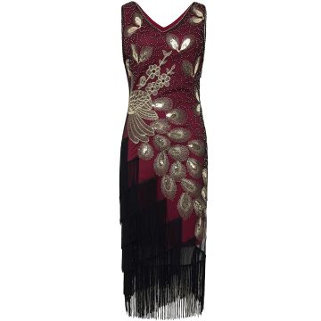womens 1920 gatsby costume front picture lx1051r-3