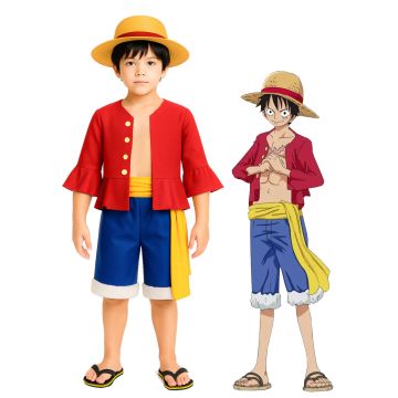 Anime ONE PIECE Monkey D. Luffy Costume tt3316