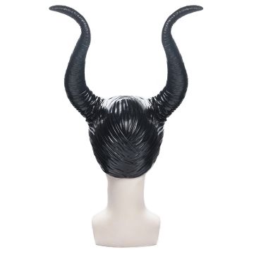 Maleficent Headpiece - Adult Black Horn Headdress Cosplay Accessory