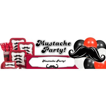 Adult Grey Cavalier Facial Hair Set - Moustache, Eyebrows & Goatee