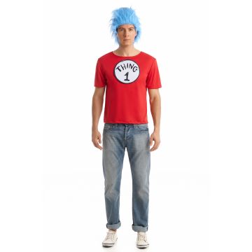 Mens Cat In The Hat Thing1 Thing 2 Costume PP1009 + PP1013