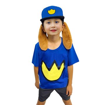 Kids Unisex Dog Man Costume pp1028