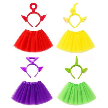 Kids Character Headband and Tutu Set - TV Inspired Antenna Costume Accessory