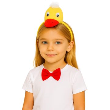Duck Headband Bow Tail Set Kids Animal Headpiece