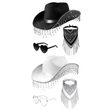 Cowboy Hat Bandana Sunglasses Set th038