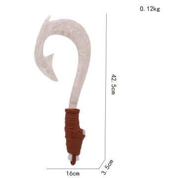 Polynesian Demigod Fish Hook Toy - Light Up Island Hero Hook with Sound
