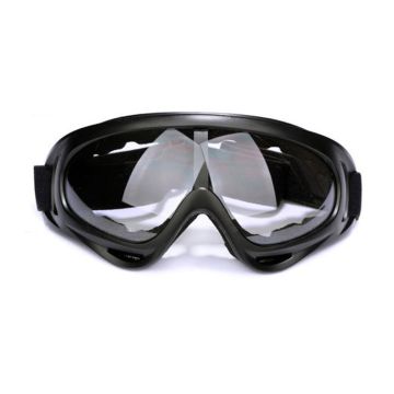 Adult Jockey Goggles - Black Racing Protective Eyewear Costume Accessory